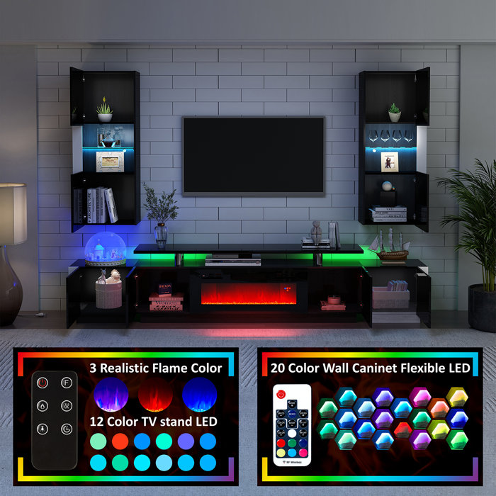 Orren Ellis Prairieburg Floating TV Stand for TVs up to 78" with